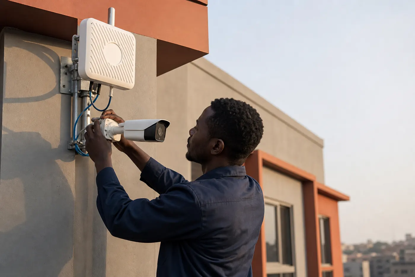 Installation d’une caméra de vidéosurveillance IP